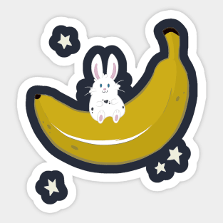 Banana Moon Sticker